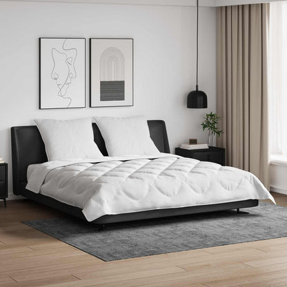 vidaXL Duvet with Pillow 3 pcs White Microfibre