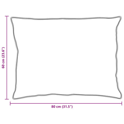 vidaXL Duvet with Pillow 3 pcs White Microfibre