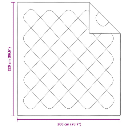 vidaXL Winter Duvet with Pillow 3 pcs White Microfiber