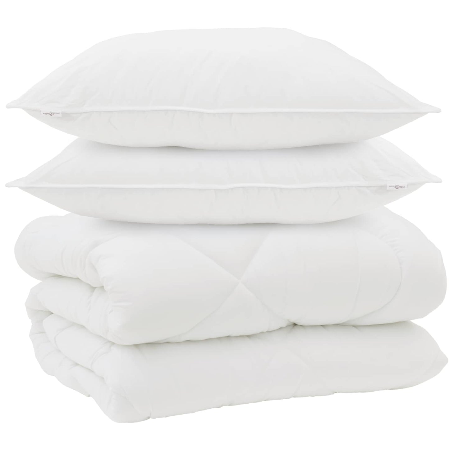 vidaXL Winter Duvet with Pillow 3 pcs White Microfiber