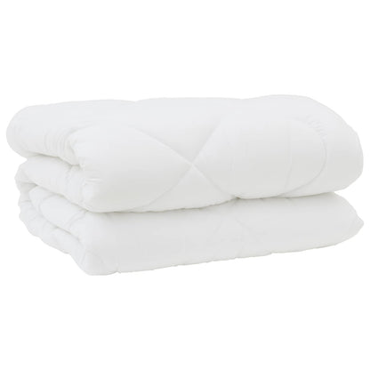 vidaXL Duvet with Pillows 3 pcs White Microfiber and Down Feather