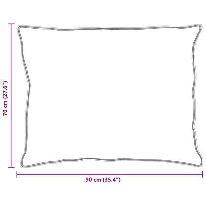 vidaXL Duvet with Pillows 3 pcs White Microfiber and Down Feather