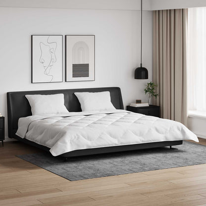 vidaXL Duvet with Pillows 3 pcs White Microfiber and Down Feather