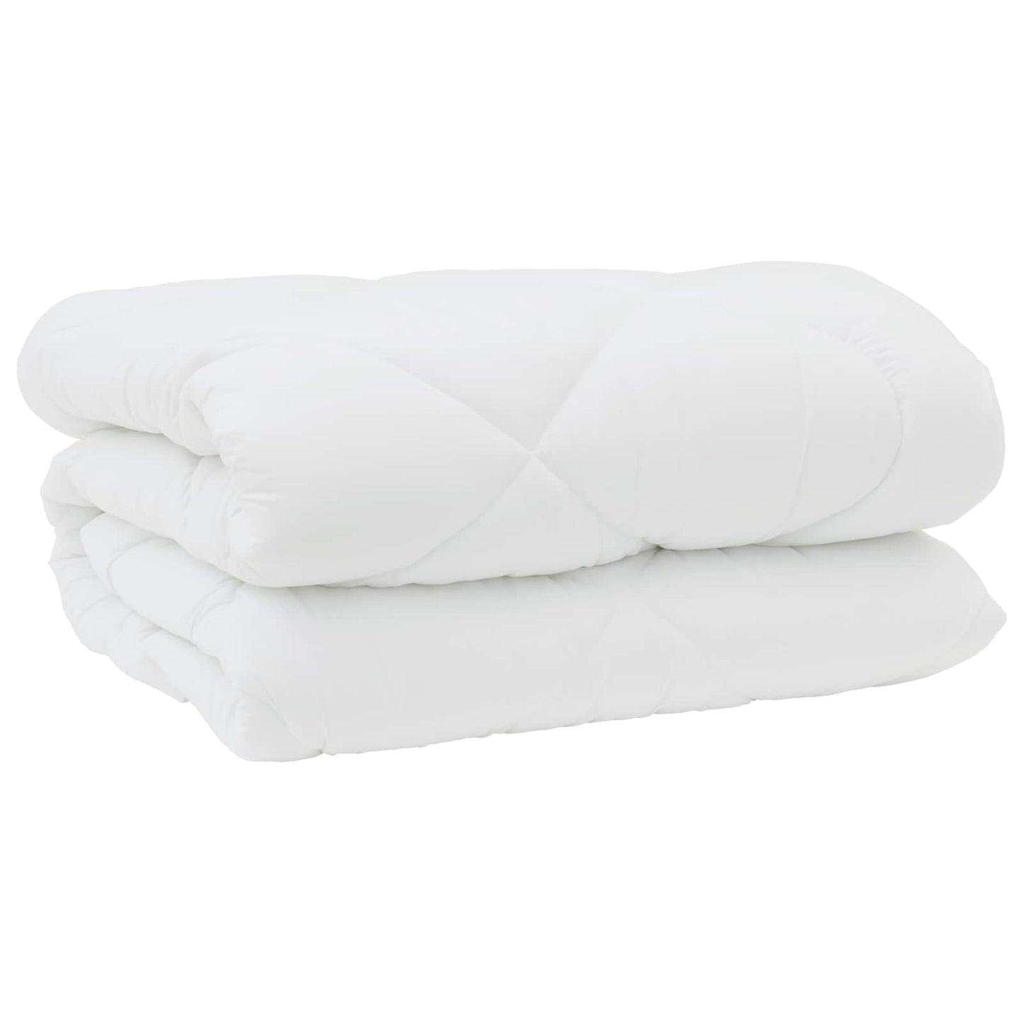 vidaXL Duvet with Pillows 3 pcs White Microfiber and Down Feather