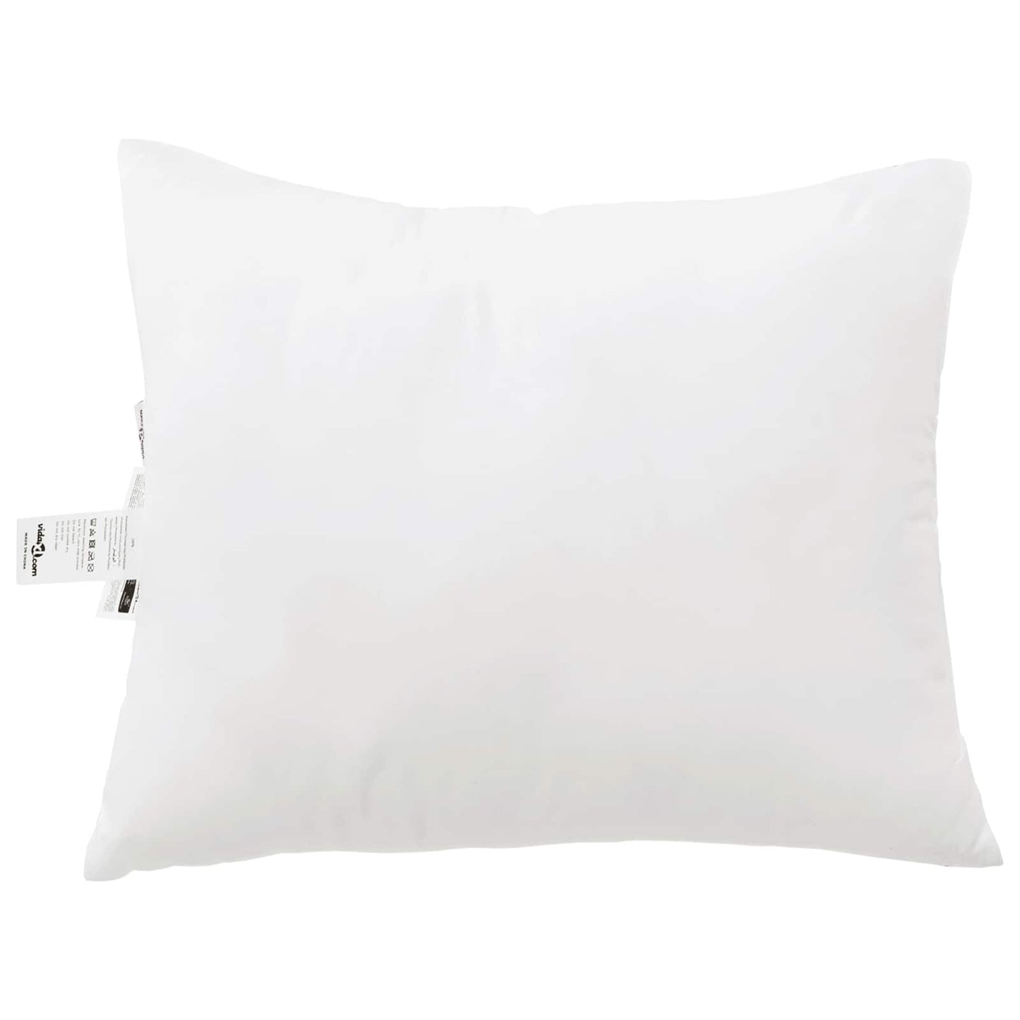 vidaXL Duvet with Pillows 3 pcs White Microfiber and Down Feather