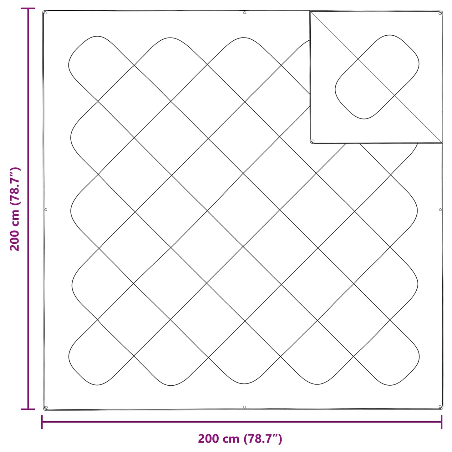 vidaXL Duvet with Pillow 3 pcs White Microfibre