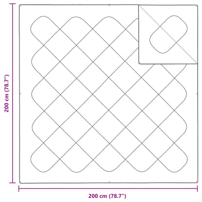 vidaXL Duvet with Pillow 3 pcs White Microfibre