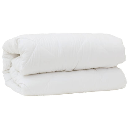 vidaXL Duvet with Pillow 3 pcs White Microfibre