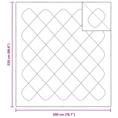 vidaXL Duvet with Pillow 3 pcs White Microfibre