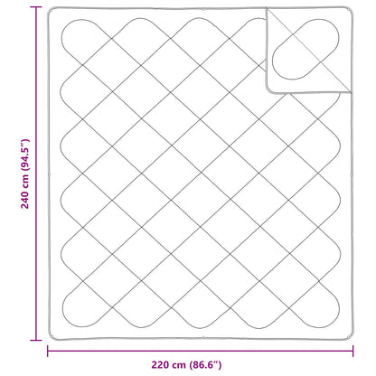 vidaXL Duvet with Pillow 3 pcs White Microfibre