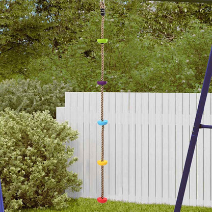 vidaXL Climbing Rope Multicolour 10.5 x 10.5 x 201 cm Polyester