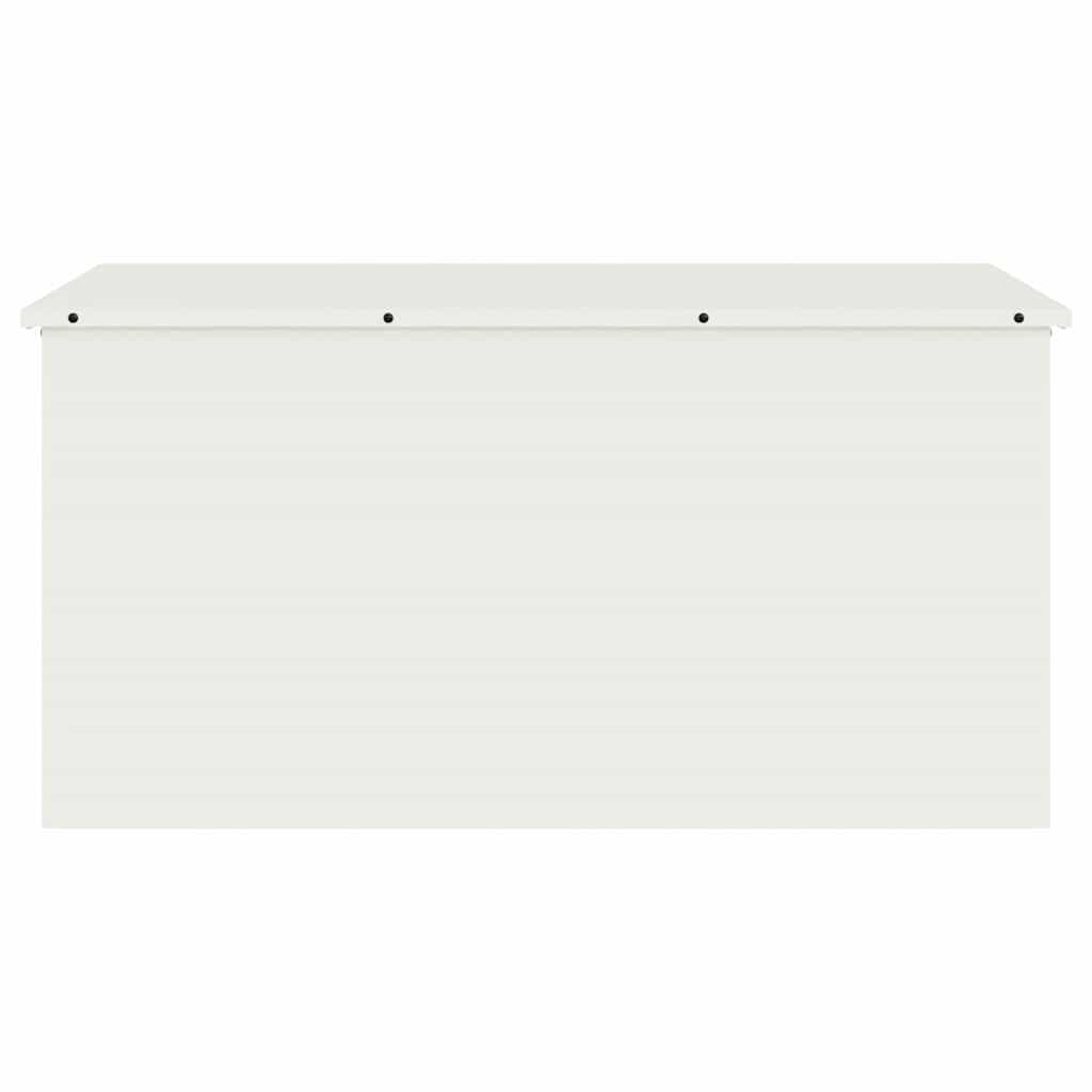 vidaXL Garden Storage Cushion Box Steel 100 x 50.5 x 50 cm 220 White