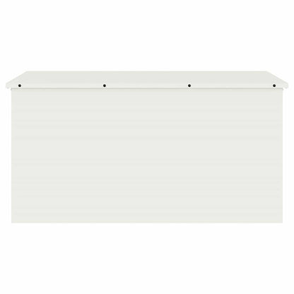 vidaXL Garden Storage Cushion Box Steel 100 x 50.5 x 50 cm 220 White