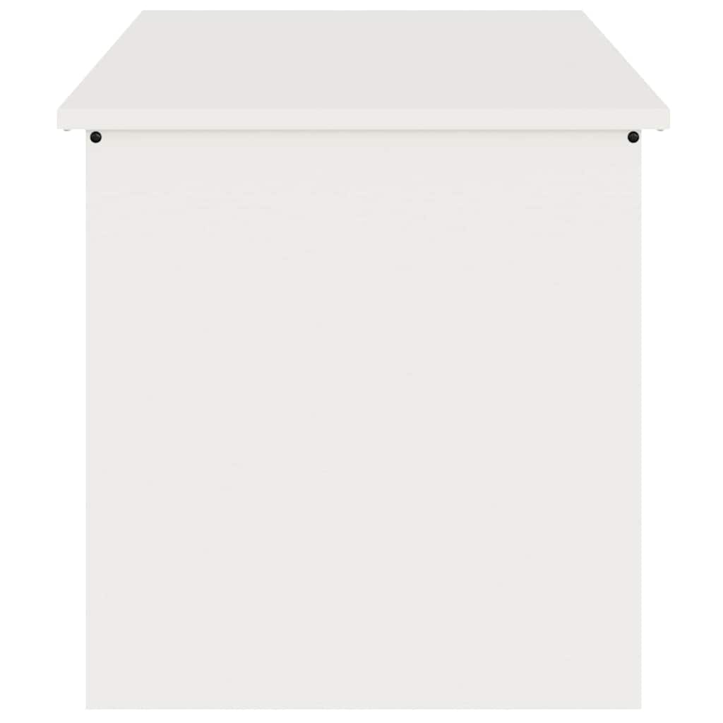 vidaXL Garden Storage Cushion Box Steel 100 x 50.5 x 50 cm 220 White