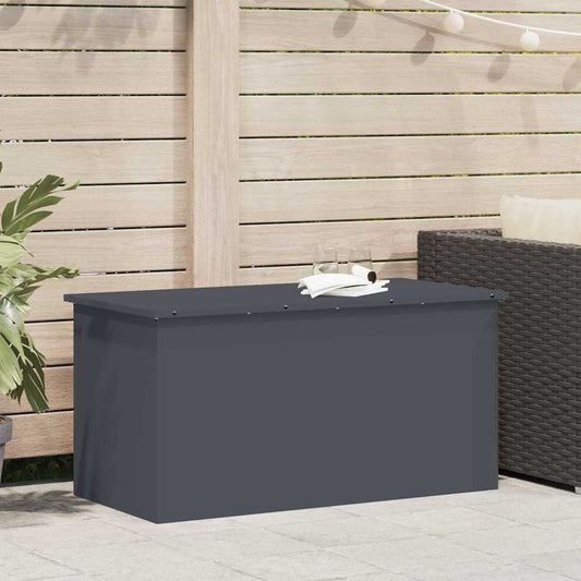 vidaXL Garden Storage Cushion Box Steel 100 x 50.5 x 50 cm 220