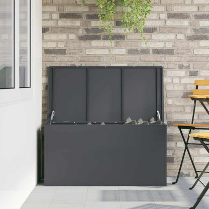 vidaXL Garden Storage Cushion Box Steel 100 x 50.5 x 50 cm 220