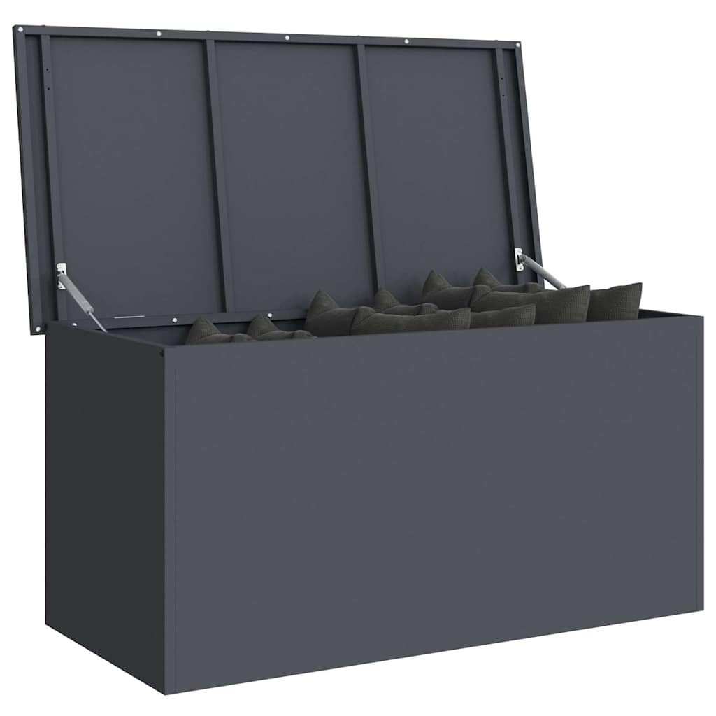 vidaXL Garden Storage Cushion Box Steel 100 x 50.5 x 50 cm 220