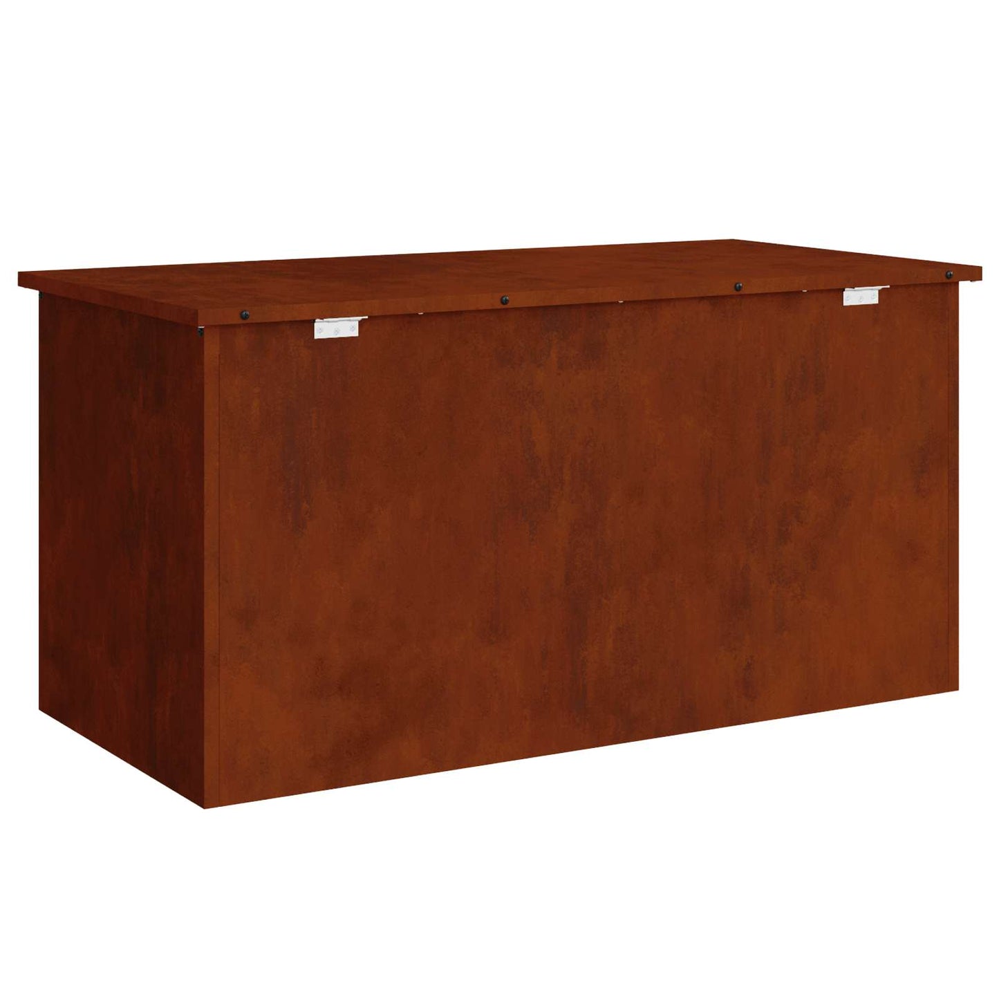 vidaXL Garden Storage Cushion Box Steel 100 x 50.5 x 50 cm 220 Rusty
