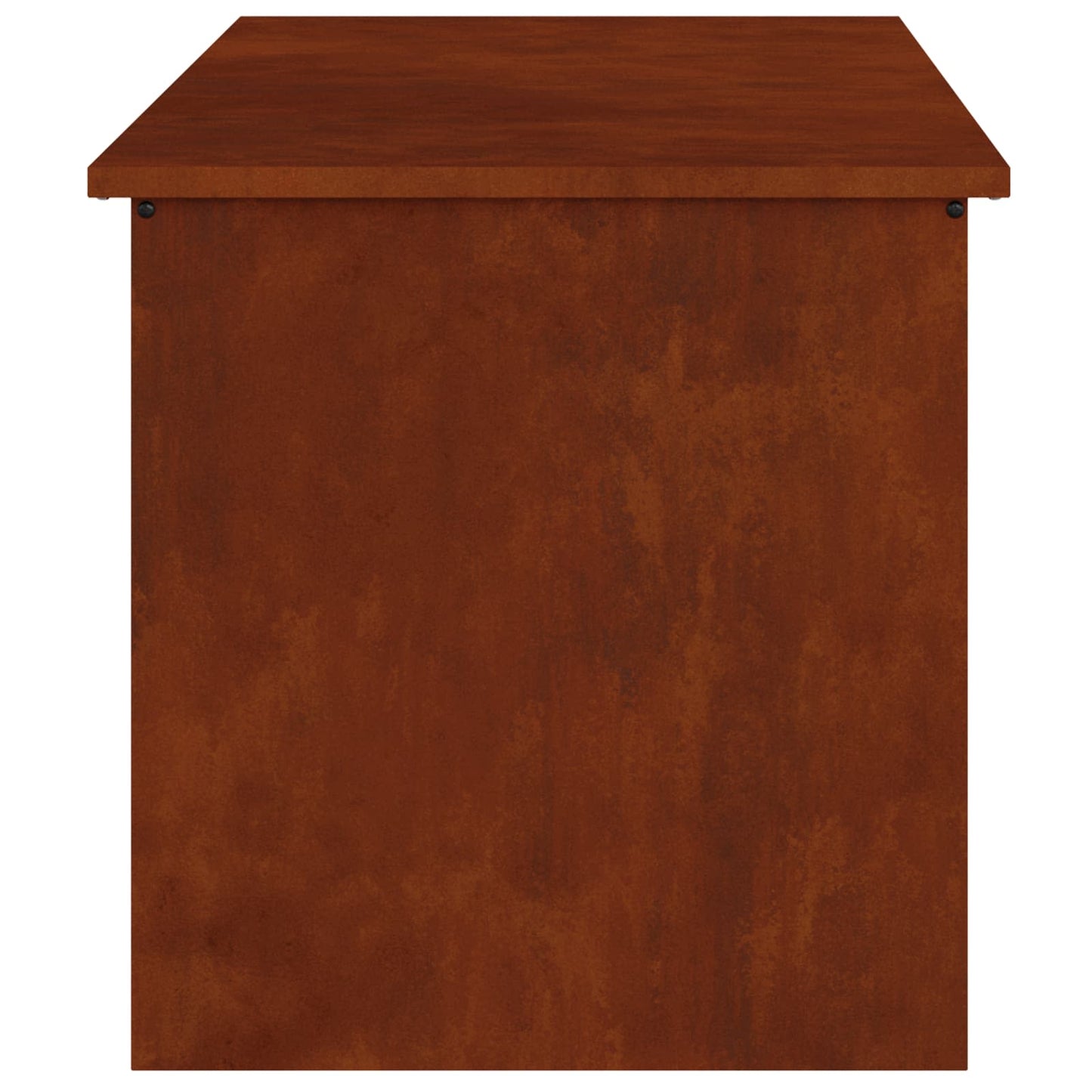vidaXL Garden Storage Cushion Box Steel 100 x 50.5 x 50 cm 220 Rusty