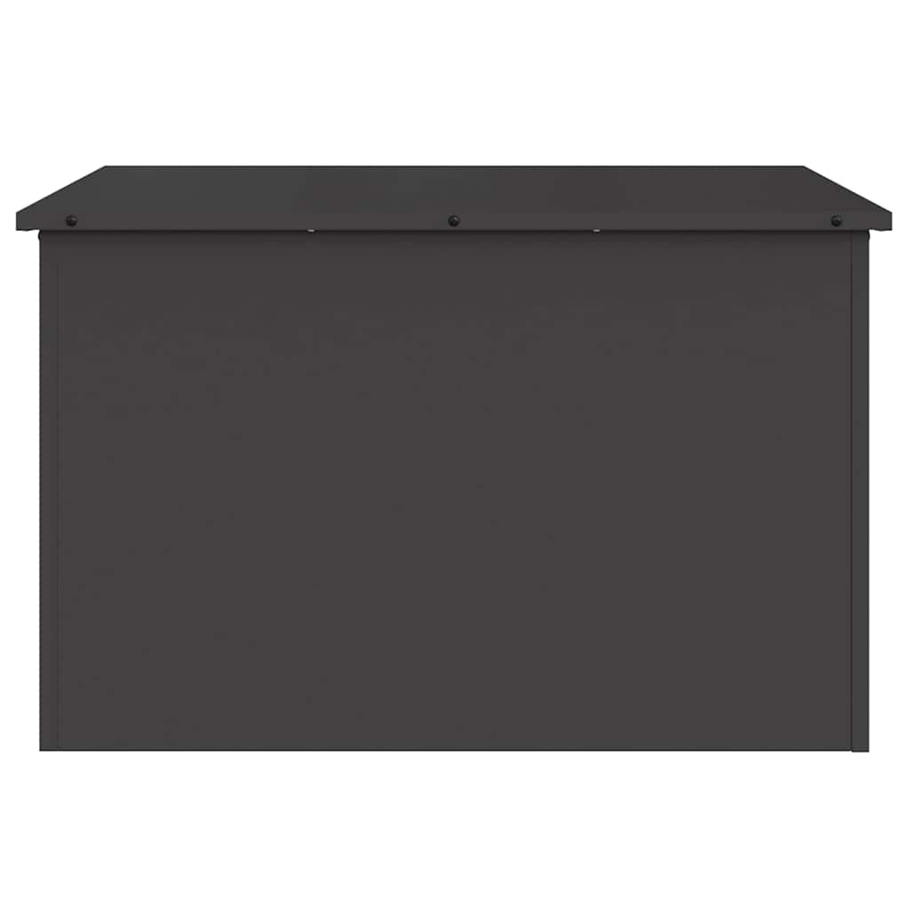 vidaXL Garden Storage Cushion Box Steel 80 x 50.5 x 50 cm 180 Black