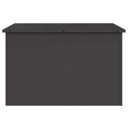 vidaXL Garden Storage Cushion Box Steel 80 x 50.5 x 50 cm 180 Black
