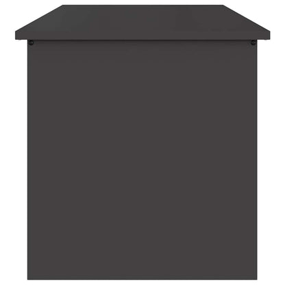 vidaXL Garden Storage Cushion Box Steel 80 x 50.5 x 50 cm 180 Black