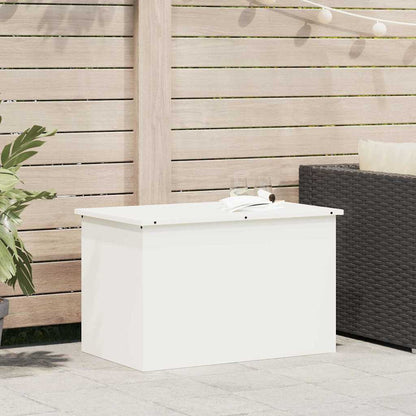 vidaXL Garden Storage Cushion Box Steel 80 x 50.5 x 50 cm 220 White