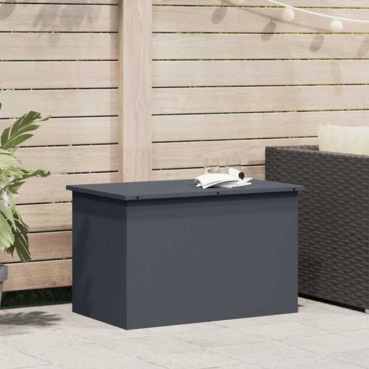 vidaXL Garden Storage Cushion Box Steel 80 x 50.5 x 50 cm 180