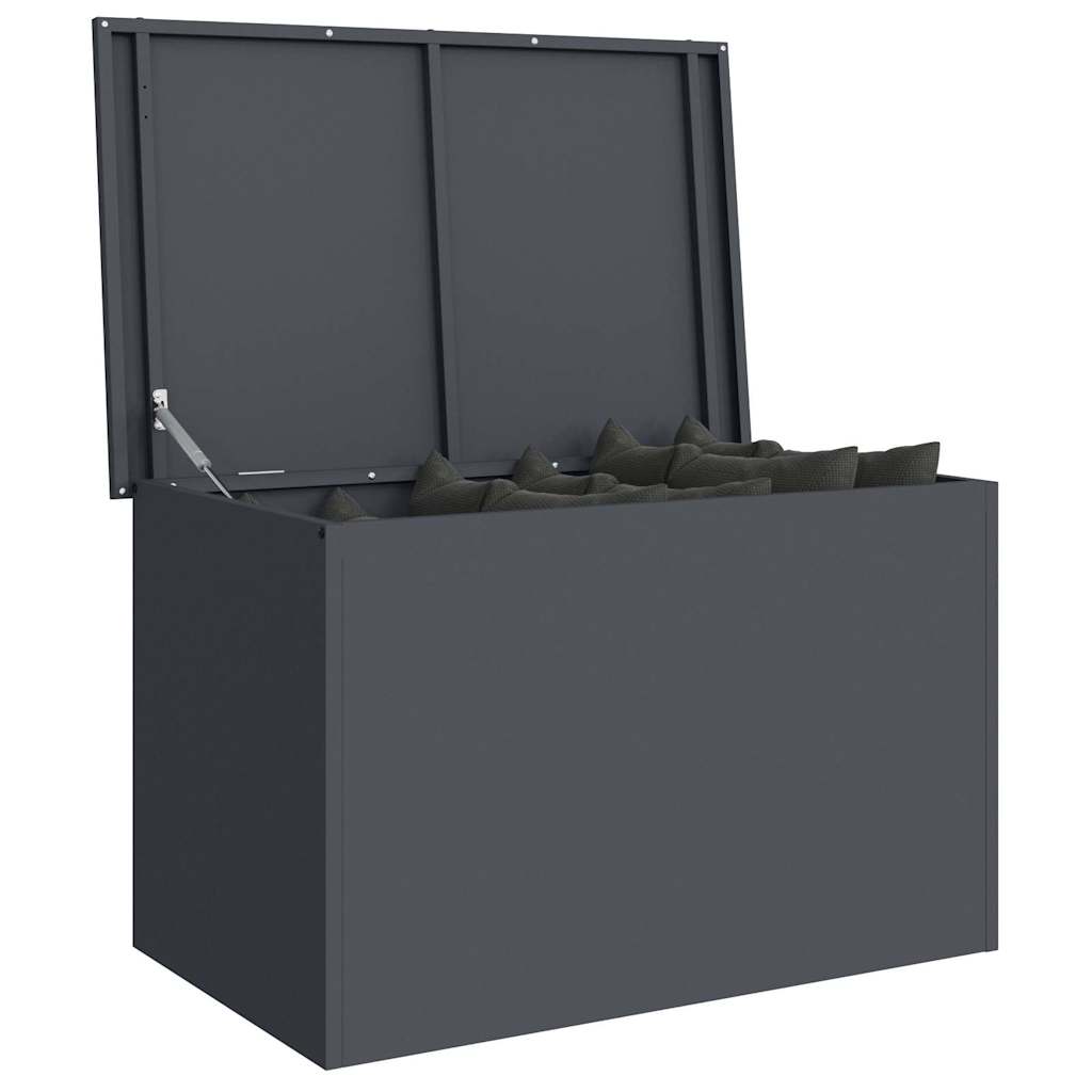 vidaXL Garden Storage Cushion Box Steel 80 x 50.5 x 50 cm 180