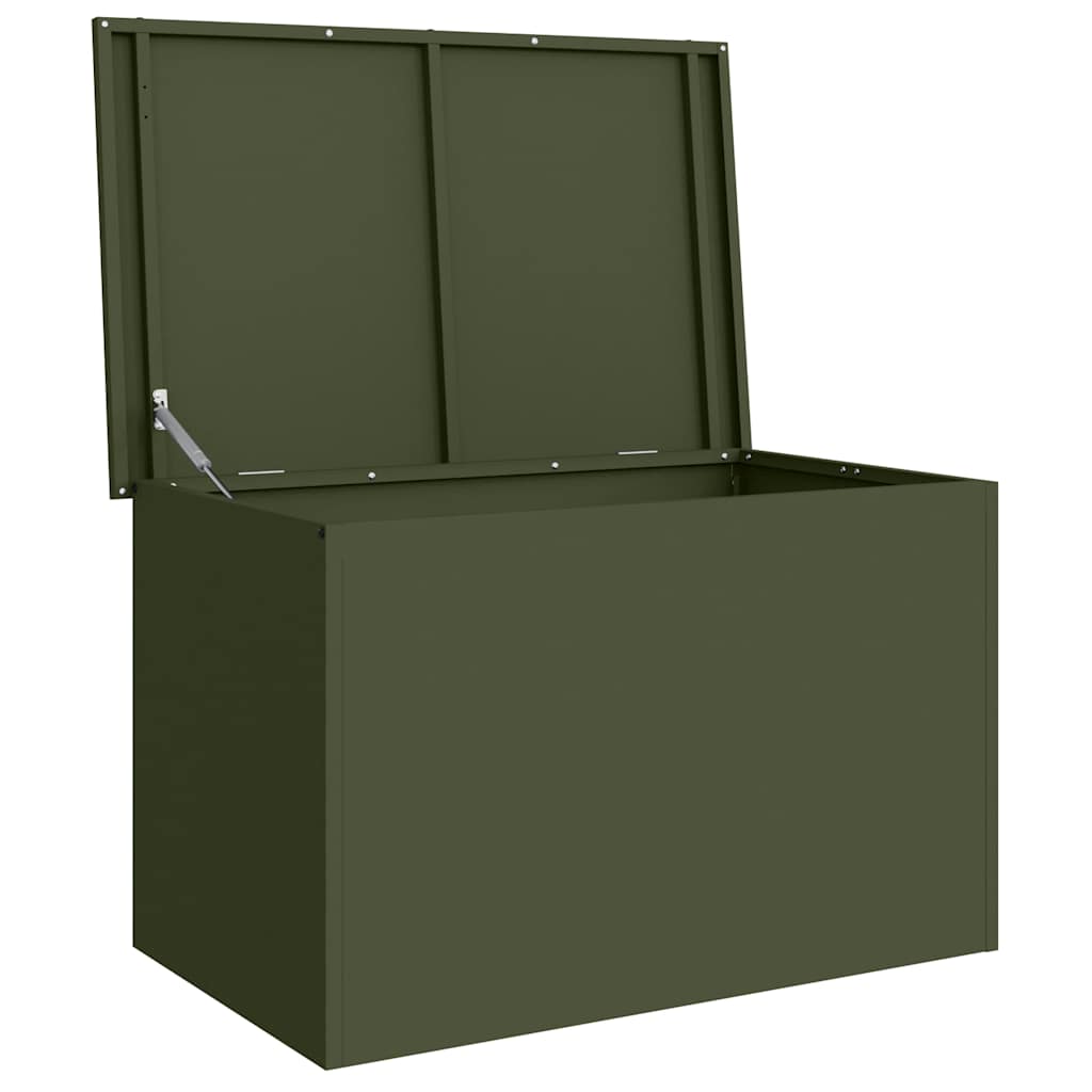 vidaXL Garden Storage Cushion Box Steel 80 x 50.5 x 50 cm 175 L