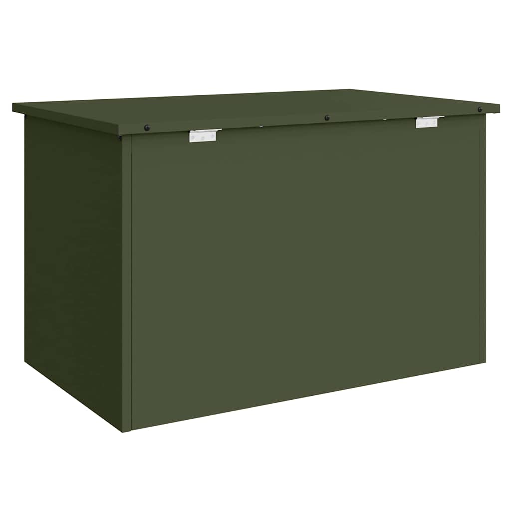 vidaXL Garden Storage Cushion Box Steel 80 x 50.5 x 50 cm 175 L