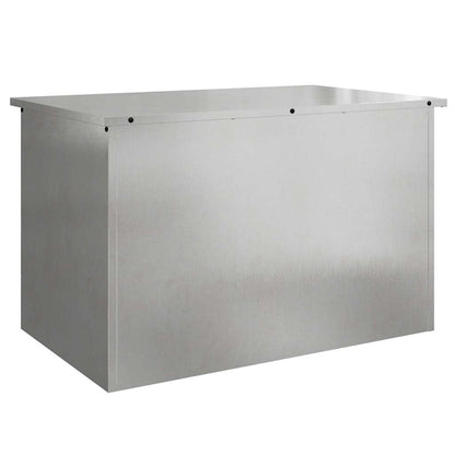 vidaXL Garden Storage Cushion Box Galvanised Steel 80 x 50.5 x 50 cm