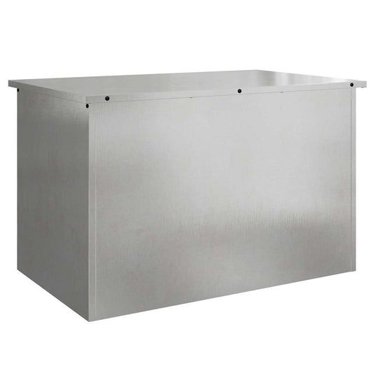 vidaXL Garden Storage Cushion Box Galvanised Steel 80 x 50.5 x 50 cm
