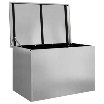vidaXL Garden Storage Cushion Box Galvanised Steel 80 x 50.5 x 50 cm