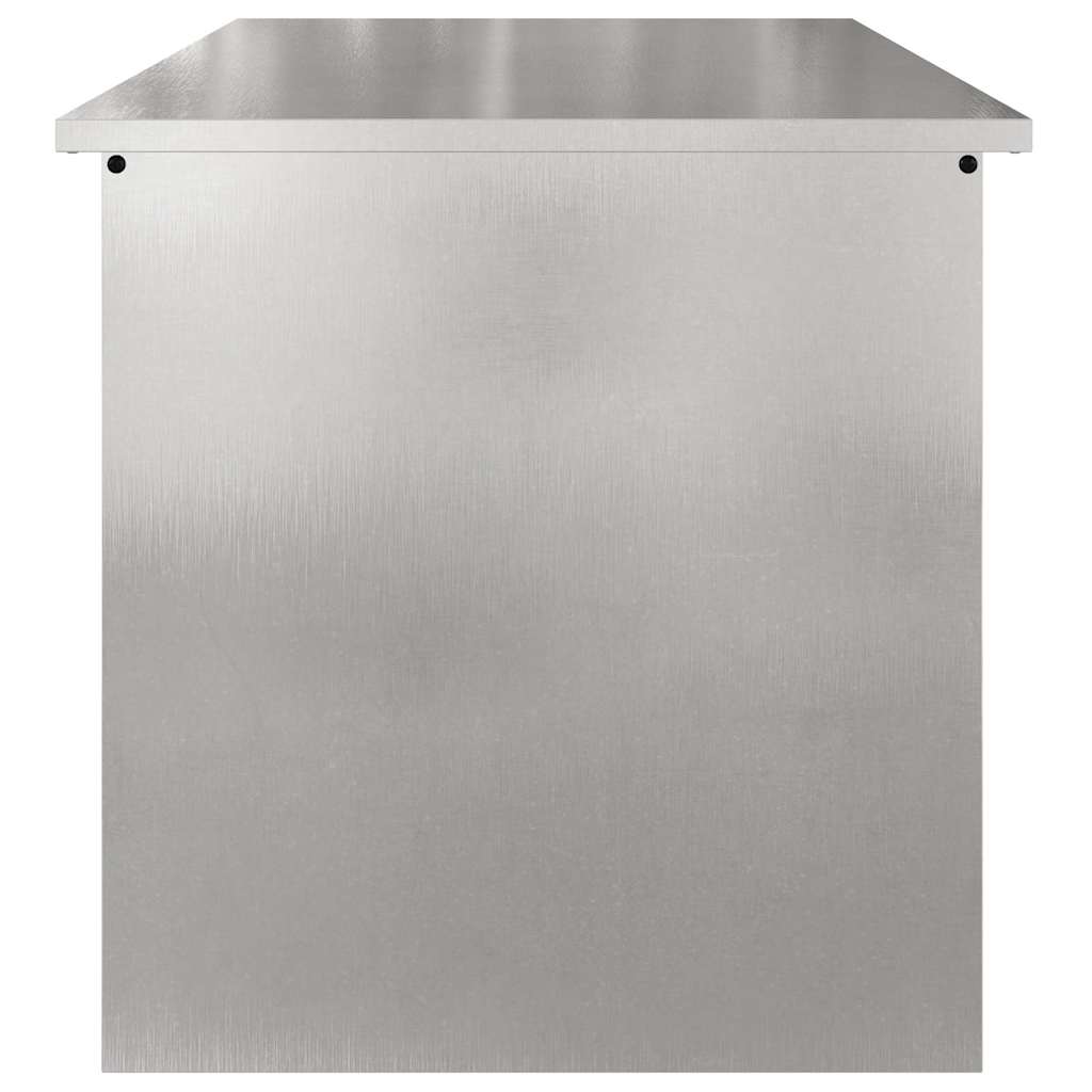 vidaXL Garden Storage Cushion Box Galvanised Steel 80 x 50.5 x 50 cm