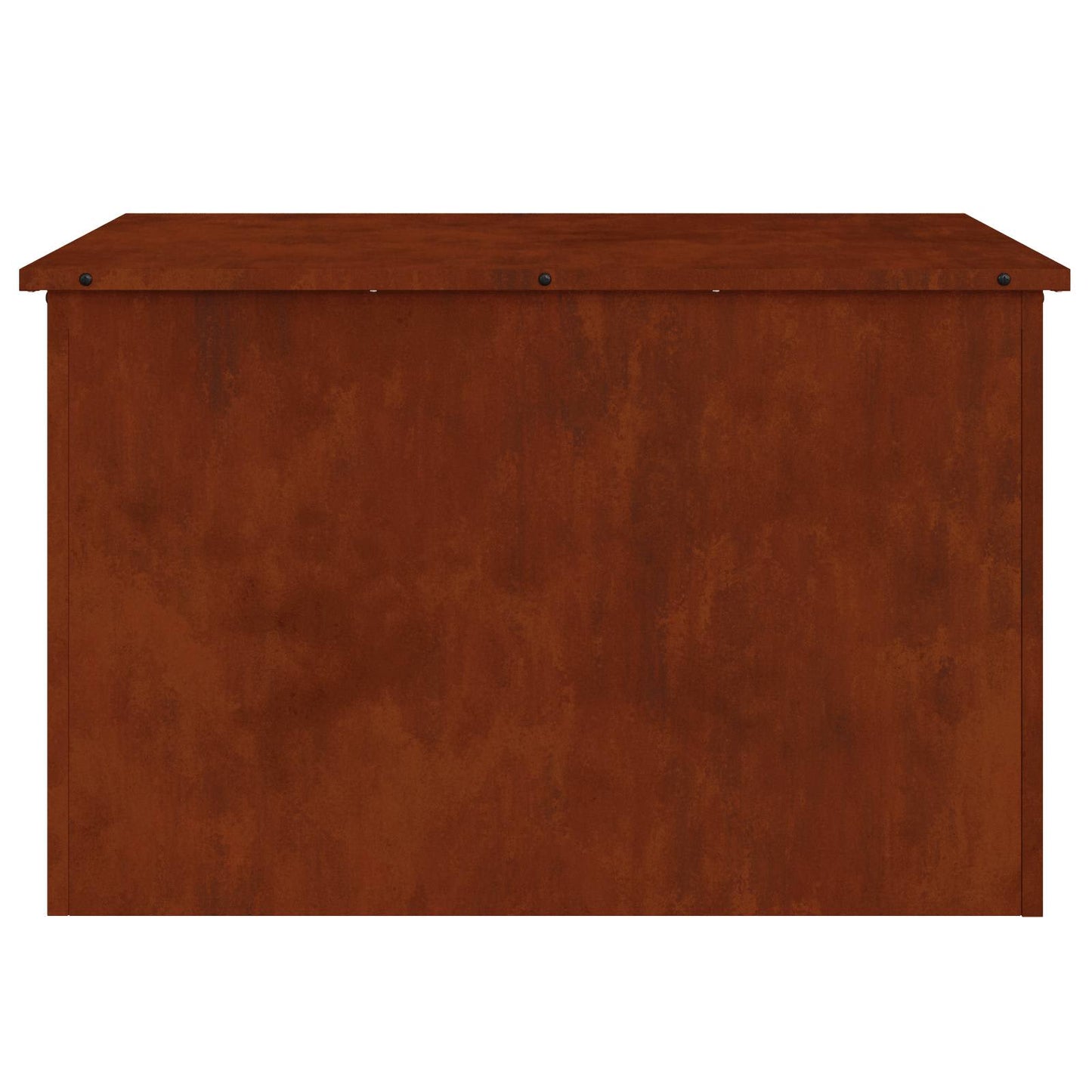 vidaXL Garden Storage Cushion Box Steel 80 x 50.5 x 50 cm Rusty