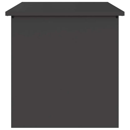 vidaXL Garden Storage Cushion Box Steel 55 x 50.5 x 50 cm 117 L Black