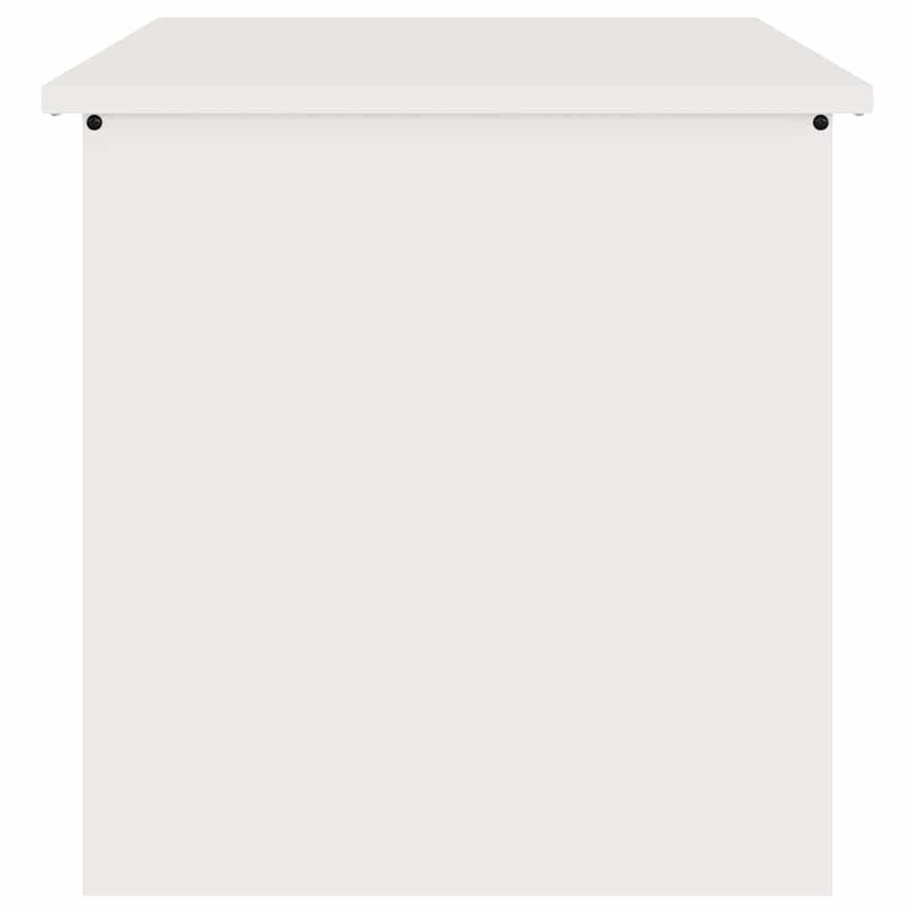 vidaXL Outdoor Storage Box White 55 x 50.5 x 50 cm Steel