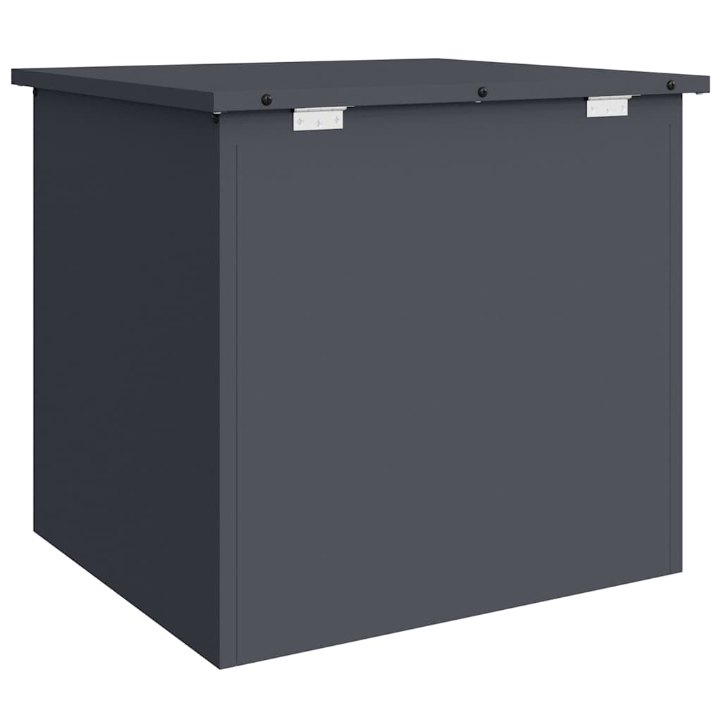 vidaXL Garden Storage Cushion Box Steel 55 x 50.5 x 50 cm 117
