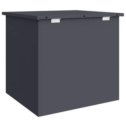 vidaXL Garden Storage Cushion Box Steel 55 x 50.5 x 50 cm 117