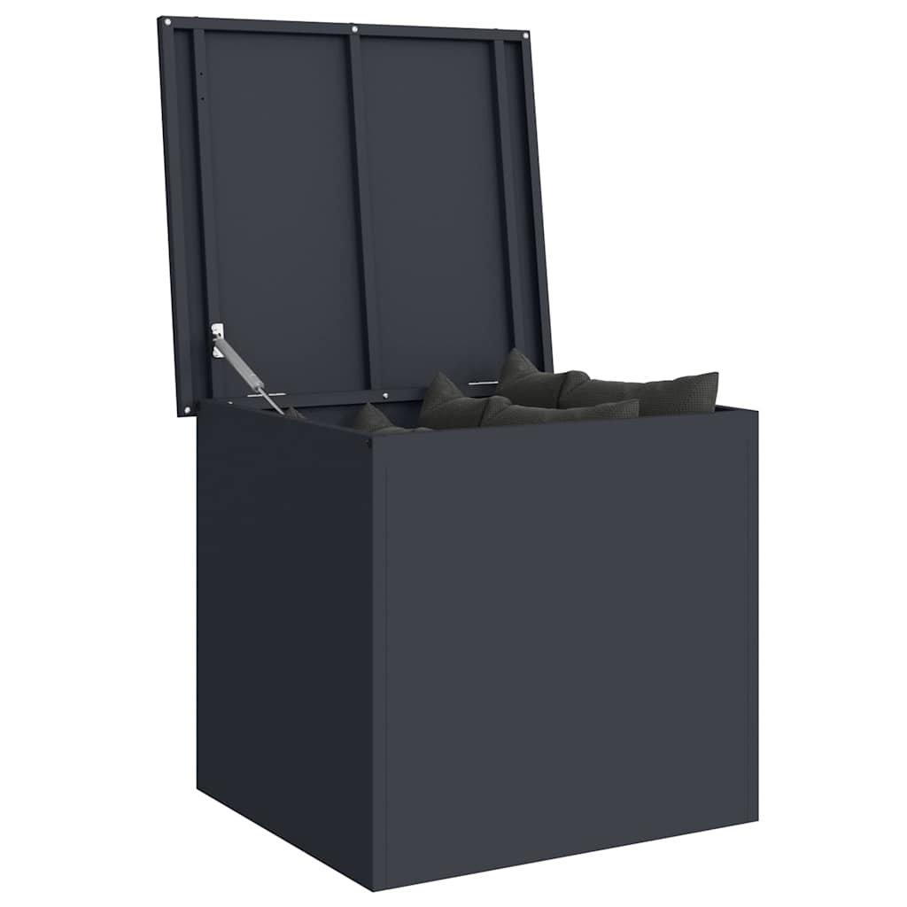vidaXL Garden Storage Cushion Box Steel 55 x 50.5 x 50 cm 117
