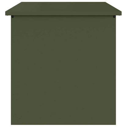 vidaXL Outdoor Storage Box Olive Green 55 x 50.5 x 50 cm Steel