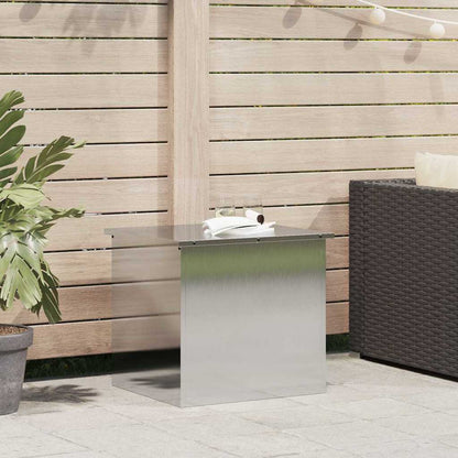 vidaXL Garden Storage Cushion Box Galvanised Steel 55 x 50.5 x 50 cm