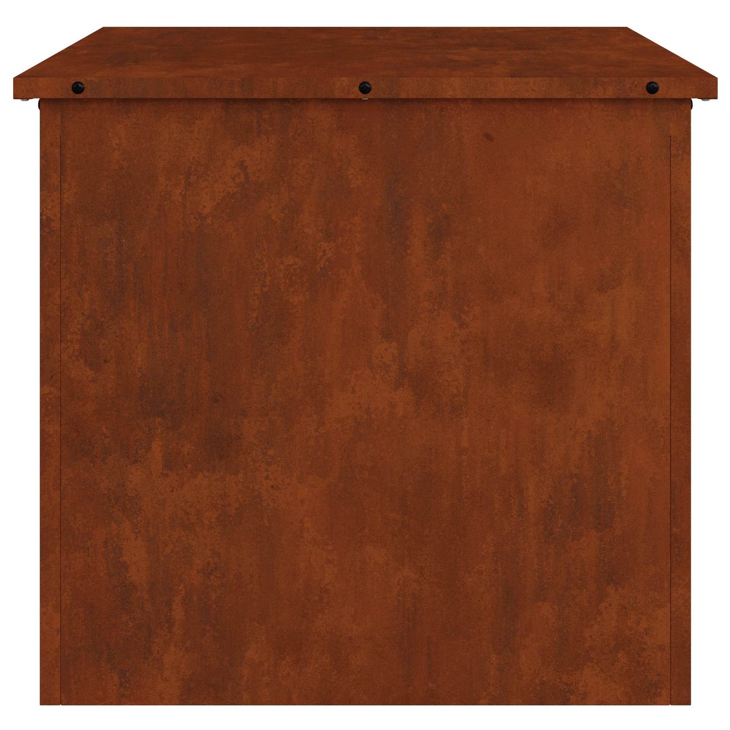 vidaXL Garden Storage Cushion Box Steel 55 x 50.5 x 50 cm 220 Rusty
