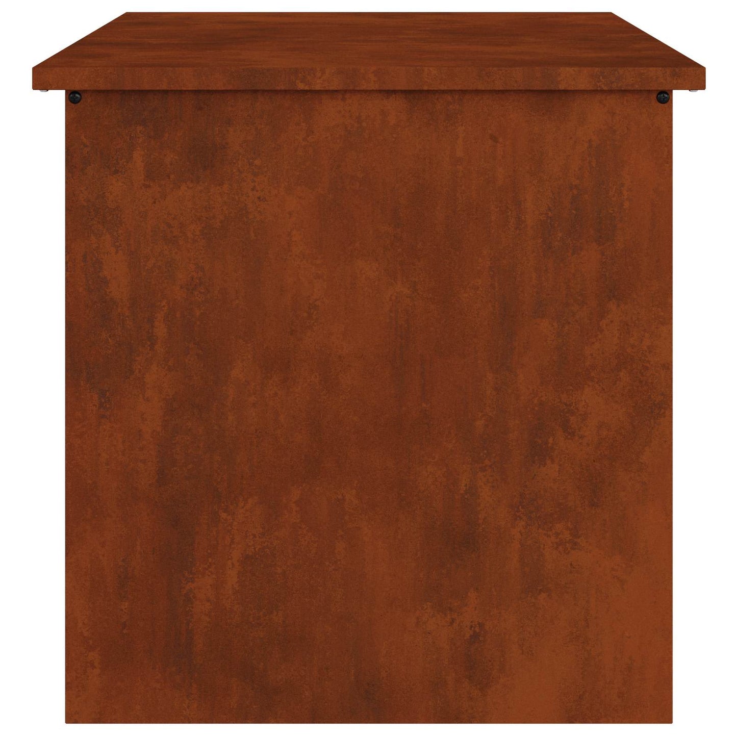 vidaXL Garden Storage Cushion Box Steel 55 x 50.5 x 50 cm 220 Rusty