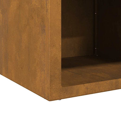 vidaXL Fire Pit Rusty 50 x 50 x 40 cm Weathering steel