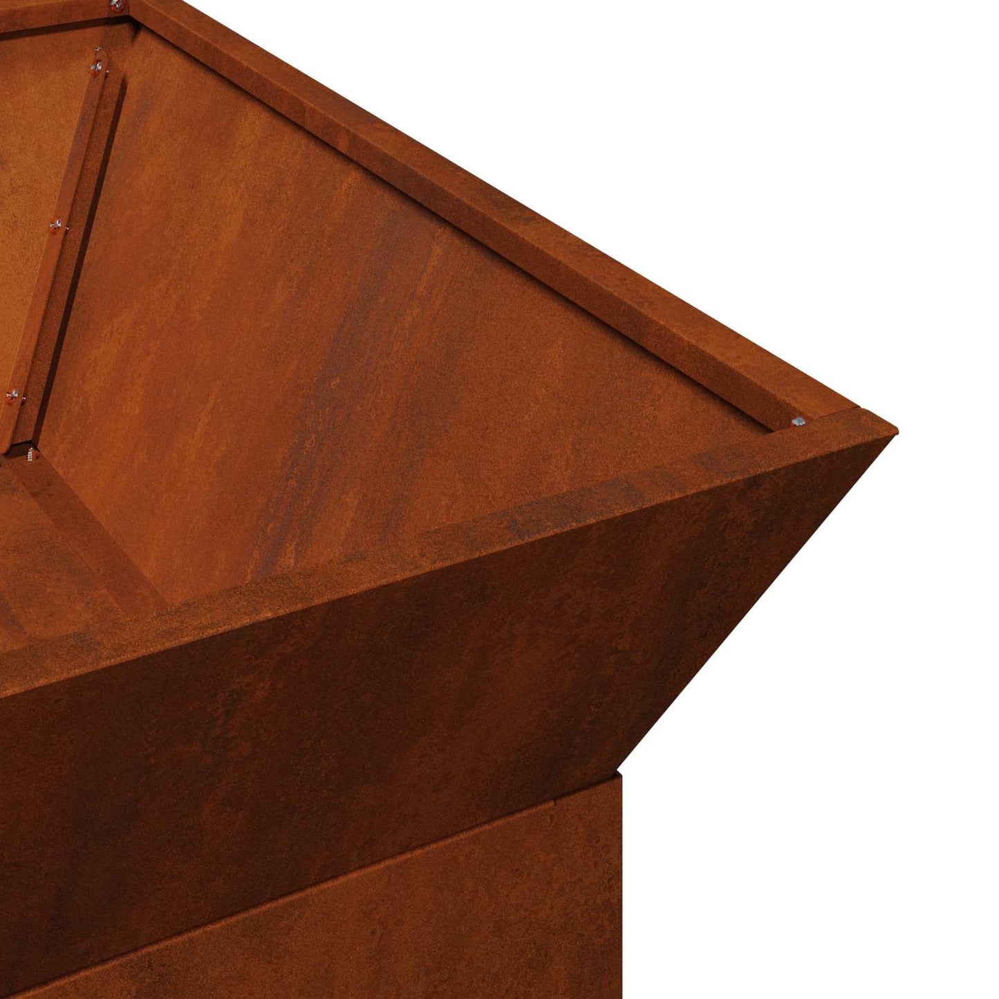 vidaXL Fire Pit Rusty 50 x 50 x 40 cm Weathering steel