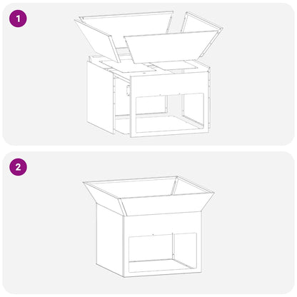 vidaXL Fire Pit Rusty 50 x 50 x 40 cm Weathering steel