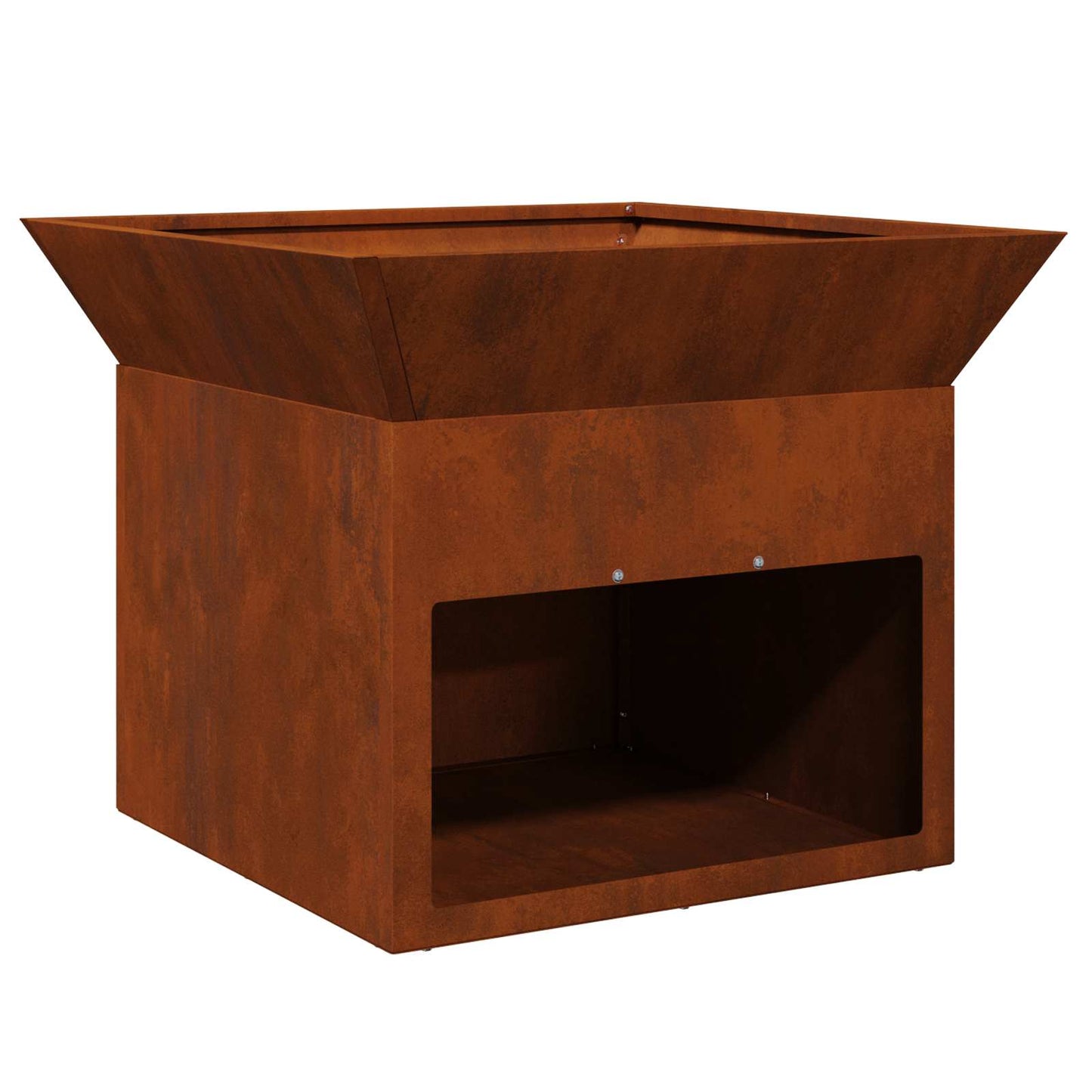 vidaXL Fire Pit Rusty 50 x 50 x 40 cm Weathering steel