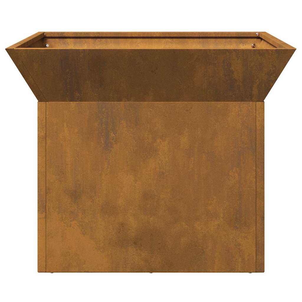 vidaXL Fire Pit Rusty 50 x 50 x 40 cm Weathering steel